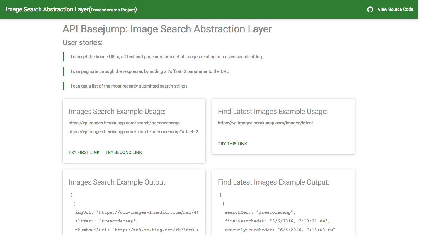 Image Search Abstraction Layer