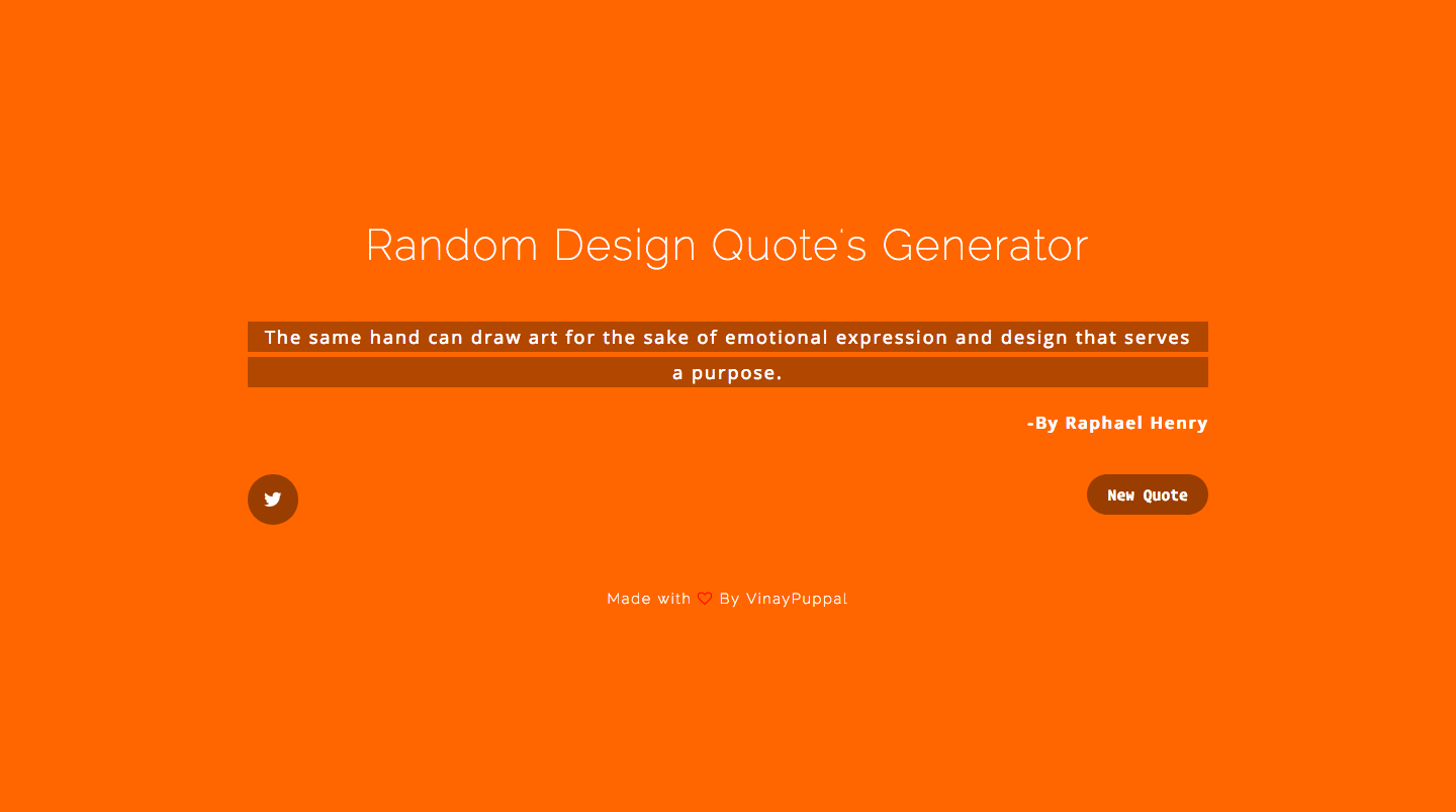 Random Quote Generator