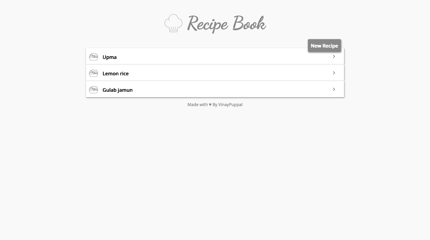 Recipe Book