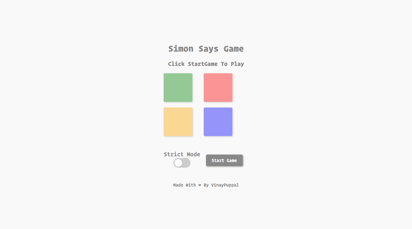 Simon Says Game